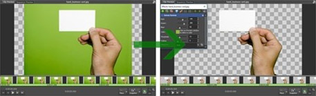 Chroma key und Green Screen Software Screenshot